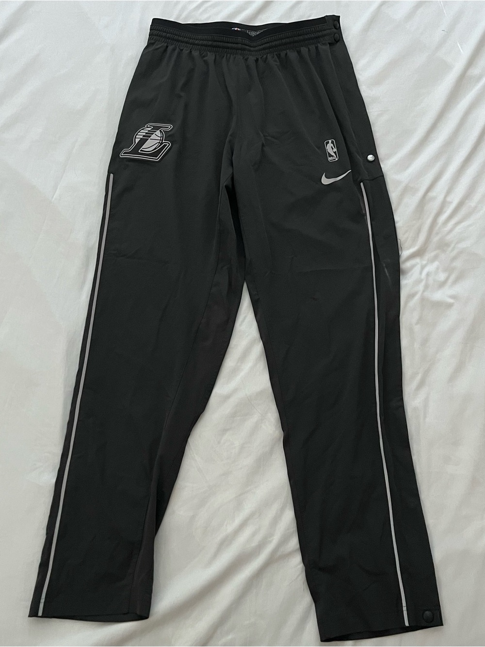 Nike Los Angeles Lakers Tear Away Game Pants Size Large-Tall Reflective RARE